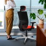 PIQUERAS Y CRESPO Silla de oficina Yunquera Verde botella y Negro