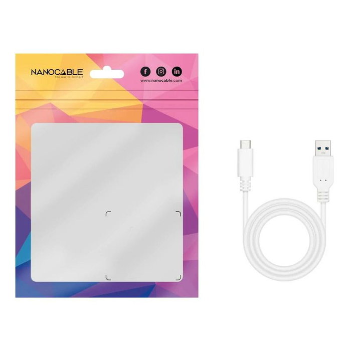 Nanocable Cable USB-C a USB-A 1m 10Gbps Blanco