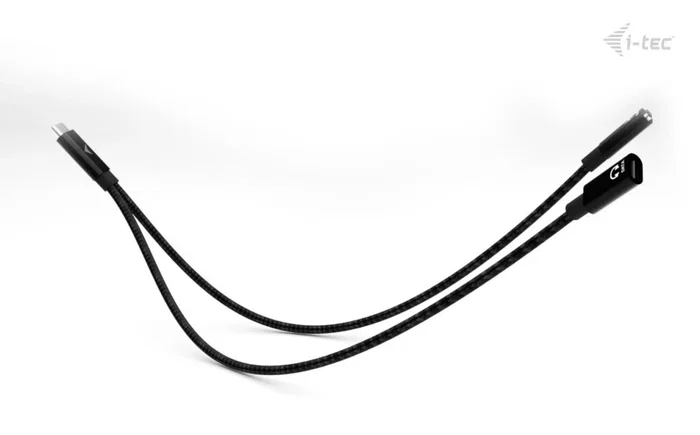 Cable i-tec usb-c splitter audio data 1x usb-c pd input 100w 1x usb-c 2.0 for audio mic or data 480mbps power delivery 100w Cable i-tec usb-c splitter audio data 1x usb-c pd input 100w 1x usb-c 2.0 for audio mic or data 480mbps power delivery 100w