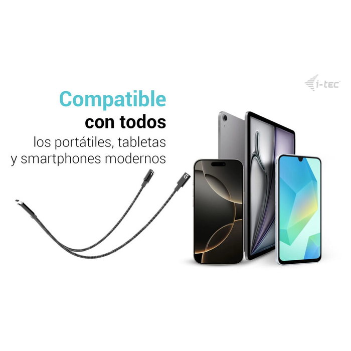 i-tec C31DUALSPLITTER Adaptador USB-C Macho a Doble USB-C Hembra (Datos/Audio + Carga) 100W i-tec C31DUALSPLITTER Adaptador USB-C Macho a Doble USB-C Hembra (Datos/Audio + Carga) 100W