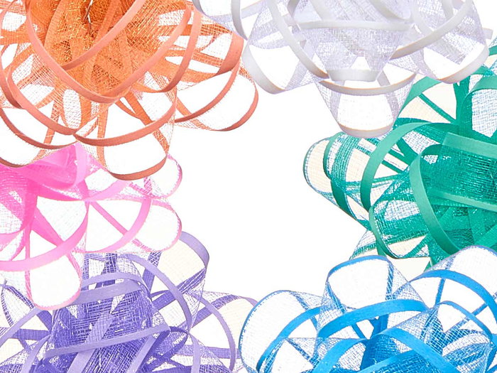 Pincello Lazos Visillo PVC 72 Unidades 6 Colores Pasteles 5,8 cm (Set de 12)