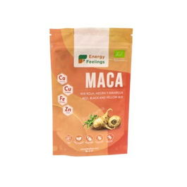 ENERGY FEELINGS Maca Polvo Eco Vegan 200Gr con Certificación Ecológica, Ayuda a la Libido