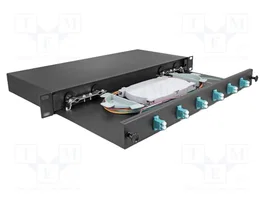 DeLOCK Caja de empalme de fibra óptica 19″ 6 x LC Duplex OM3 1U