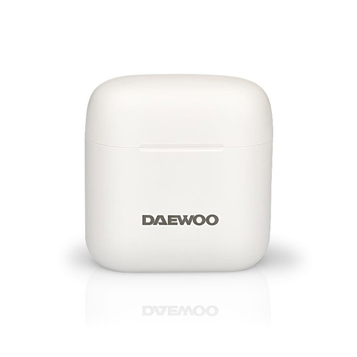 DAEWOO Auriculares Bluetooth TWS 5.4 Blancos con Carga, Batería Auricular 40 mAh y Caja 650 mAh