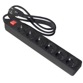 AVANT CONNECT BASE MÚLTIPLE AVANT 6 TOMAS 1.5M CON INTERRUPTOR, NEGRO, 3G, 1.5MM2, MAX3680W