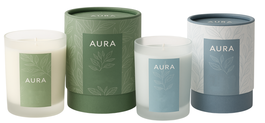 DKD Home Decor Vela de Cera de Soja Aura 2026 Algodón 200 g