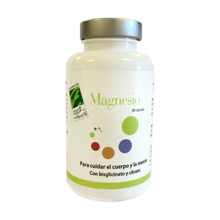 100% Natural Magnesio Bisglycinato Citrato 90 Cápsulas 100% Natural Magnesio Bisglycinato Citrato 90 Cápsulas