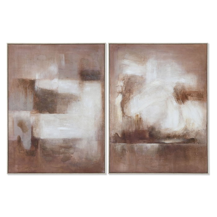 DKD Home Decor Cuadro Lienzo Abstracto Pack de 2, 92x122 cm