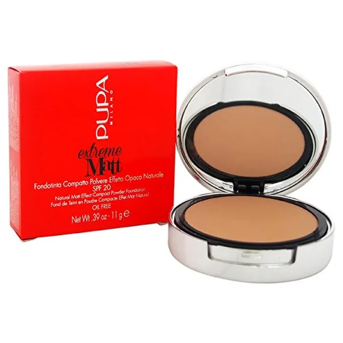 Pupa Extreme Matt Base Compacta 080 Ámbar SPF 20