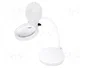LOGILINK Lupa de sobremesa con iluminación LED, 8 y 32 dpt, Ø100mm