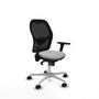 PIQUERAS Y CRESPO Silla de oficina Jorquera Gris claro/Negro con Brazos 3D