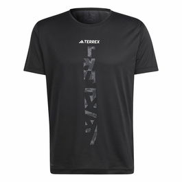 Camiseta de Manga Corta Hombre Adidas Agr Shirt Negro