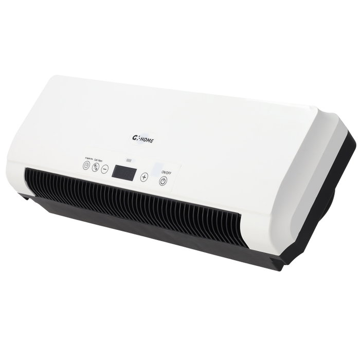 Calefactor Split de Pared 1600W con Control Remoto, Temporizador 24h y Termostato Regulable, Blanco - Ideal para 25m2 Calefactor Split de Pared 1600W con Control Remoto, Temporizador 24h y Termostato Regulable, Blanco - Ideal para 25m2