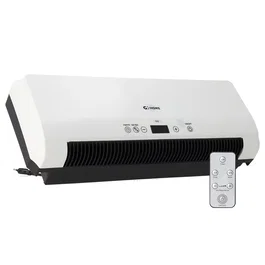 Calefactor Split de Pared PTC + Ventilador 1600W con Control Remoto y Temporizador Programable Blanco