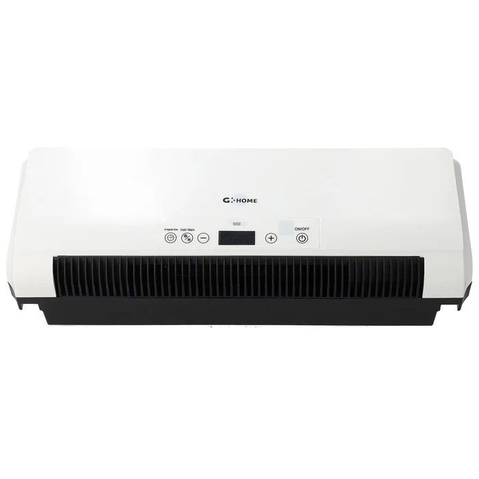 Calefactor Split de Pared PTC + Ventilador 1600W con Control Remoto y Temporizador Programable Blanco