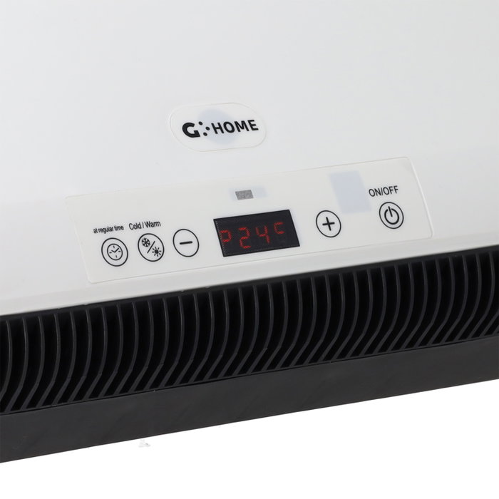 Calefactor Split de Pared 1600W con Control Remoto, Temporizador 24h y Termostato Regulable, Blanco - Ideal para 25m2 Calefactor Split de Pared 1600W con Control Remoto, Temporizador 24h y Termostato Regulable, Blanco - Ideal para 25m2