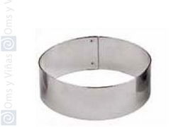 Molde Aro Oval para Hornear, Acero Inoxidable, 7.5 x 4.5 x 3 cm, Pack de 6 Unidades