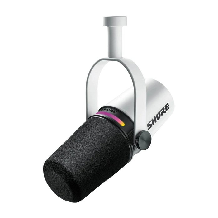 Shure MV7+ Blanco (USB-C + XLR)