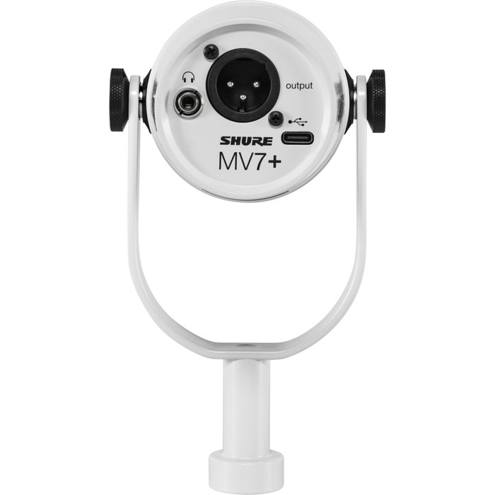 Shure MV7+ Blanco (USB-C + XLR)