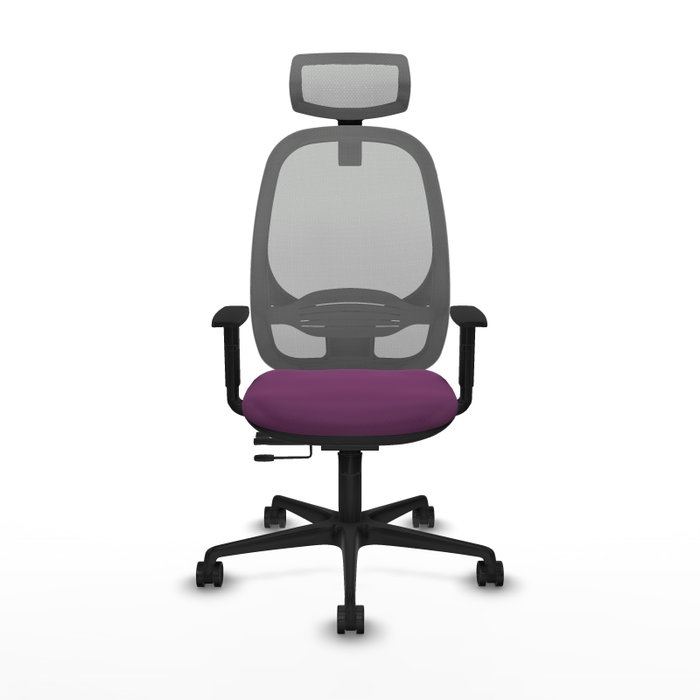 PIQUERAS Y CRESPO Silla de oficina Cilanco con mecanismo Sincro/Traslack, Morado y Gris PIQUERAS Y CRESPO Silla de oficina Cilanco con mecanismo Sincro/Traslack, Morado y Gris