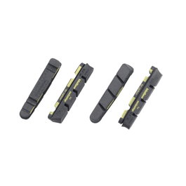 Vision Pastillas de freno negras para llantas de carbono, 4 piezas, compatibles Shimano, peso 33.4g