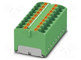 PHOENIX CONTACT PTFIX 18X4 GN Conector de carril 32A 450V