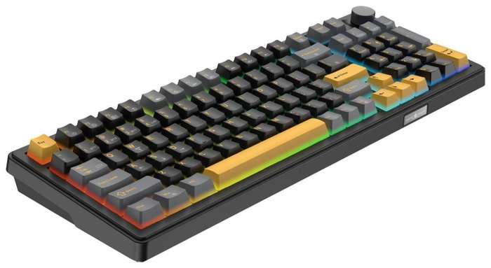White Shark Excalibur Teclado Gaming Mecánico KTT Wine Red RGB Hot-Swap Negro
