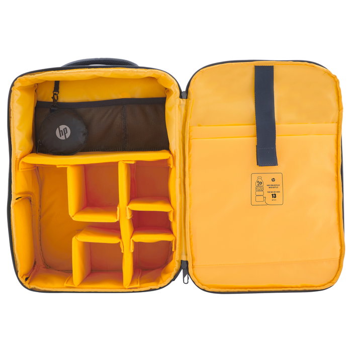 HP Mochila Creator para Portátil de 16,1 Pulgadas - Azul Marino y Amarillo
