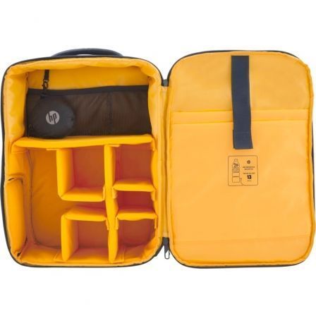 HP Mochila 6M5S3AA Creator para Portátiles hasta 16.1" Azul Marino y Amarillo