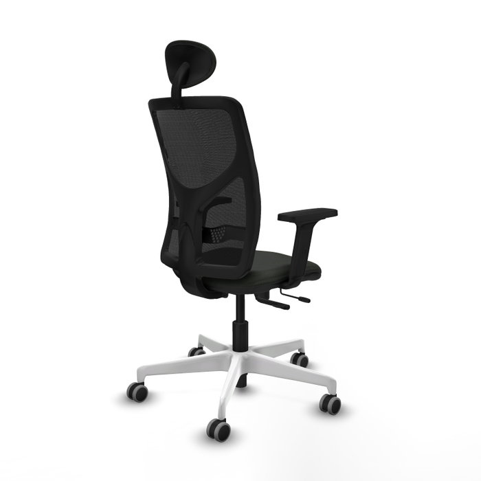PIQUERAS Y CRESPO Silla de oficina Motilla con mecanismo Sincro/Traslack, Negro