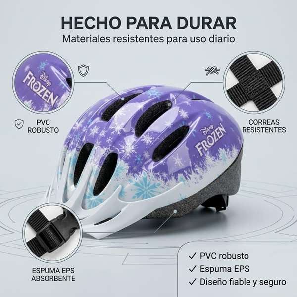 Toimsa Casco Infantil Frozen para Niños, Talla 50-54 cm, Edad Recomendada 36+ Meses, PVC EPS Nylon