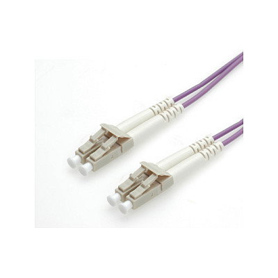 ROLINE Cable de Fibra Óptica OM4 2m LC/LC 50/125um Color Violeta LWL-Kabel 50/125um OM4 LC/LC