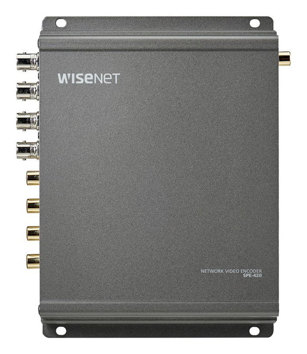 Hanwha Wisenet Codificador de Vídeo IP 4 Canales 5MP H.265 Hanwha Wisenet Codificador de Vídeo IP 4 Canales 5MP H.265