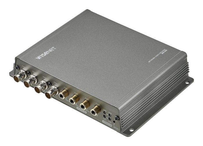 Hanwha Wisenet Codificador de Vídeo IP 4 Canales 5MP H.265 Hanwha Wisenet Codificador de Vídeo IP 4 Canales 5MP H.265