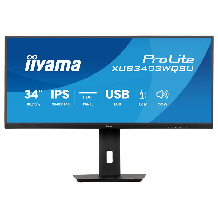 iiyama ProLite XUB3493WQSU-B6 Monitor 34 pulgadas UltraWide Quad HD IPS Black iiyama ProLite XUB3493WQSU-B6 Monitor 34 pulgadas UltraWide Quad HD IPS Black