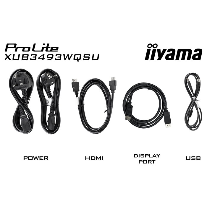 iiyama ProLite XUB3493WQSU-B6 Monitor 34 pulgadas UltraWide Quad HD IPS Black iiyama ProLite XUB3493WQSU-B6 Monitor 34 pulgadas UltraWide Quad HD IPS Black