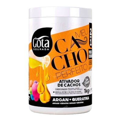 Gota Dourada Ativador de Cachos Meu Cacho Perfeito 2em1 1kg Gota Dourada Ativador de Cachos Meu Cacho Perfeito 2em1 1kg