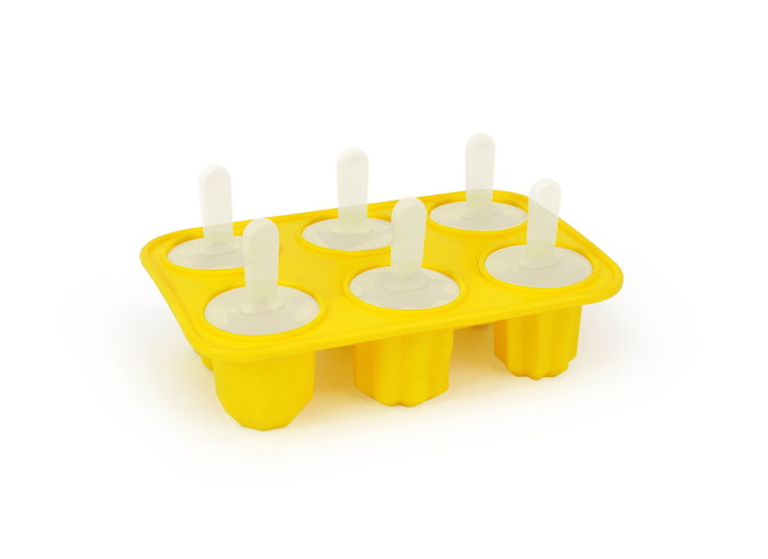 Quttin Molde para 6 Helados de Silicona, 18 cm Largo x 12 cm Ancho x 8.5 cm Alto (24 Unidades)