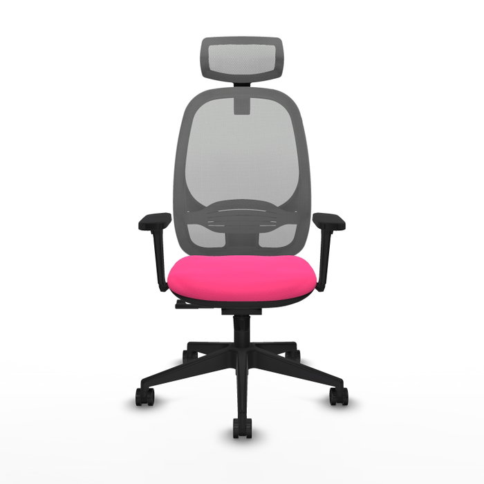 PIQUERAS Y CRESPO Silla de oficina Cilanco con mecanismo Sincro, Rosa y Gris PIQUERAS Y CRESPO Silla de oficina Cilanco con mecanismo Sincro, Rosa y Gris
