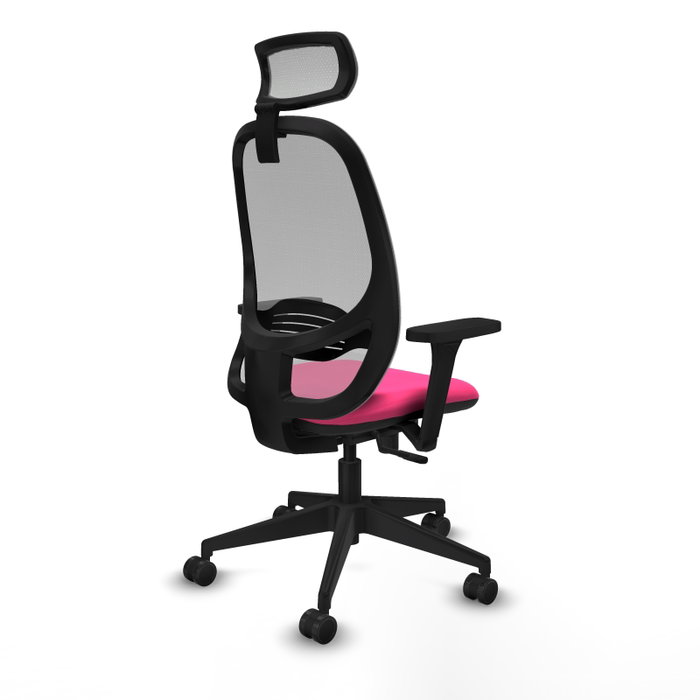PIQUERAS Y CRESPO Silla de oficina Cilanco con mecanismo Sincro, Rosa y Gris PIQUERAS Y CRESPO Silla de oficina Cilanco con mecanismo Sincro, Rosa y Gris