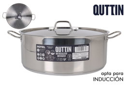 Quttin Cacerola con Tapa de Acero 36cm 14L