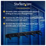 StarTech Panel Horizontal de Gestión de Cables 1U con Anillos en D, Compatible con Armarios Rack (EIA/ECA-310-E)