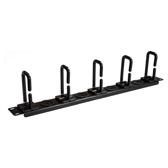 StarTech Panel Horizontal de Gestión de Cables 1U con Anillos en D, Compatible con Armarios Rack (EIA/ECA-310-E)