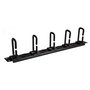 StarTech Panel Horizontal de Gestión de Cables 1U con Anillos en D, Compatible con Armarios Rack (EIA/ECA-310-E)