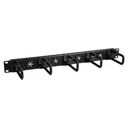 StarTech Panel Horizontal de Gestión de Cables 1U con Anillos en D, Compatible con Armarios Rack (EIA/ECA-310-E)