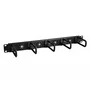 StarTech Panel de Gestión de Cables Horizontal 1U con Anillos en D y Agujeros, Negro