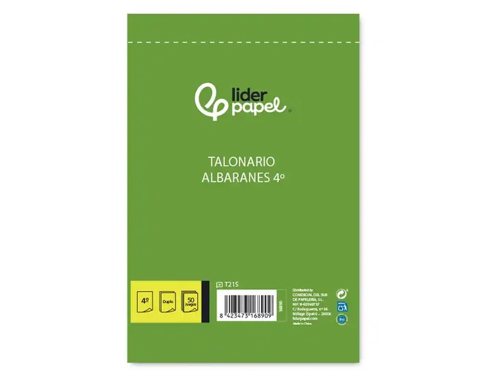 Liderpapel Talonario Albarán Original y Copia T215 Liderpapel Talonario Albarán Original y Copia T215
