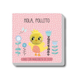 BOOK'N'APP Hola, Pollito (Libro con marioneta de dedo)