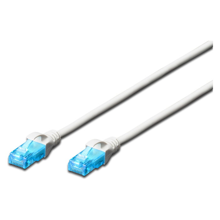 Digitus Cable de Red RJ45 U/UTP Cat5e 1m Blanco con Protección de Palanca Digitus Cable de Red RJ45 U/UTP Cat5e 1m Blanco con Protección de Palanca