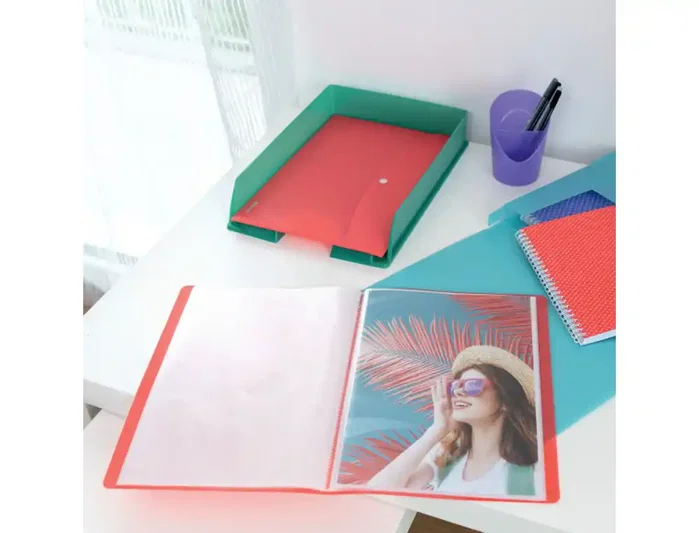Esselte Carpeta Escaparate Colour Breeze Colores Surtidos con 40 Fundas DIN A4